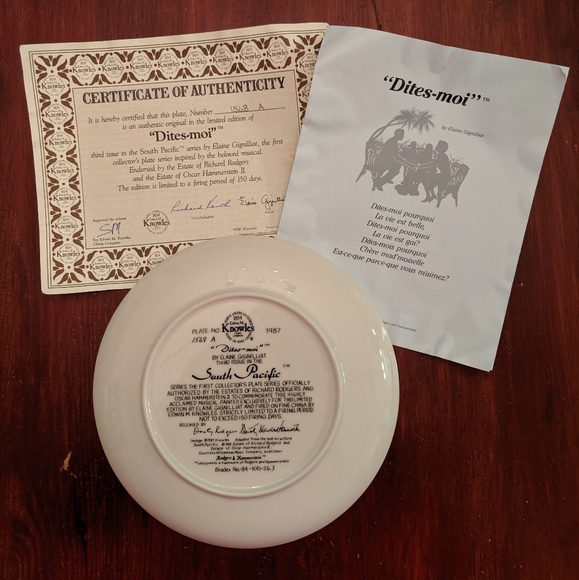 SOUTH PACIFIC COLLECTORS PLATES Set of 3 - Picture 2 of 6